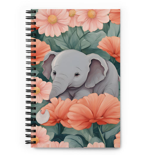 Tinsy Elephant Spiral notebook