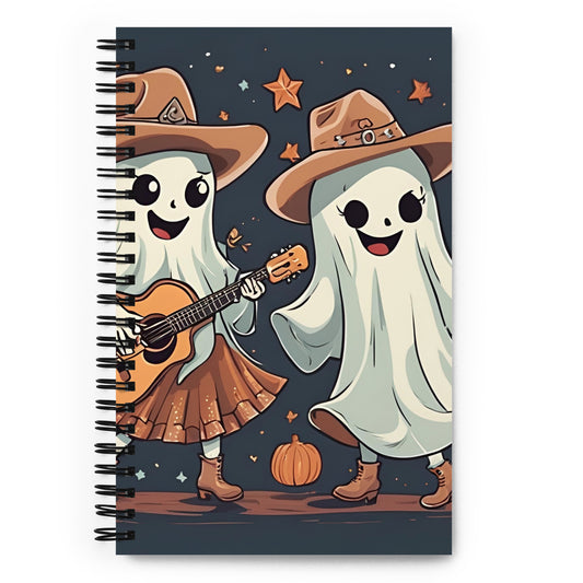 Cute ghost scoot boogie Spiral notebook