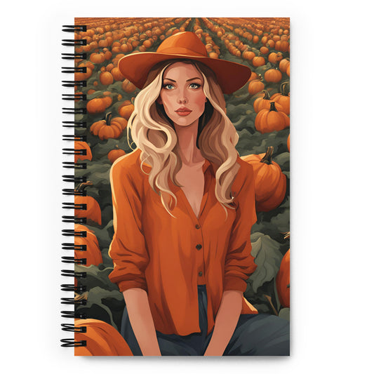 Pumpkin Patch Princess 1 Spiral notebook