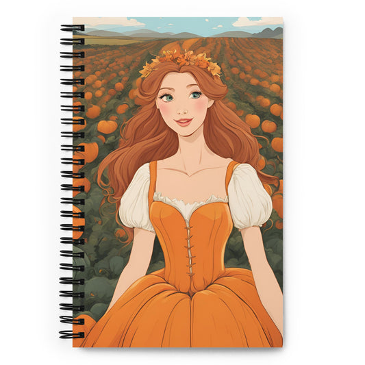 Pumpkin Patch  Princess 2 Spiral notebook