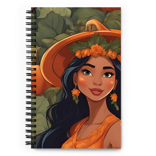 Pumpkin Patch Princess 4 Spiral notebook