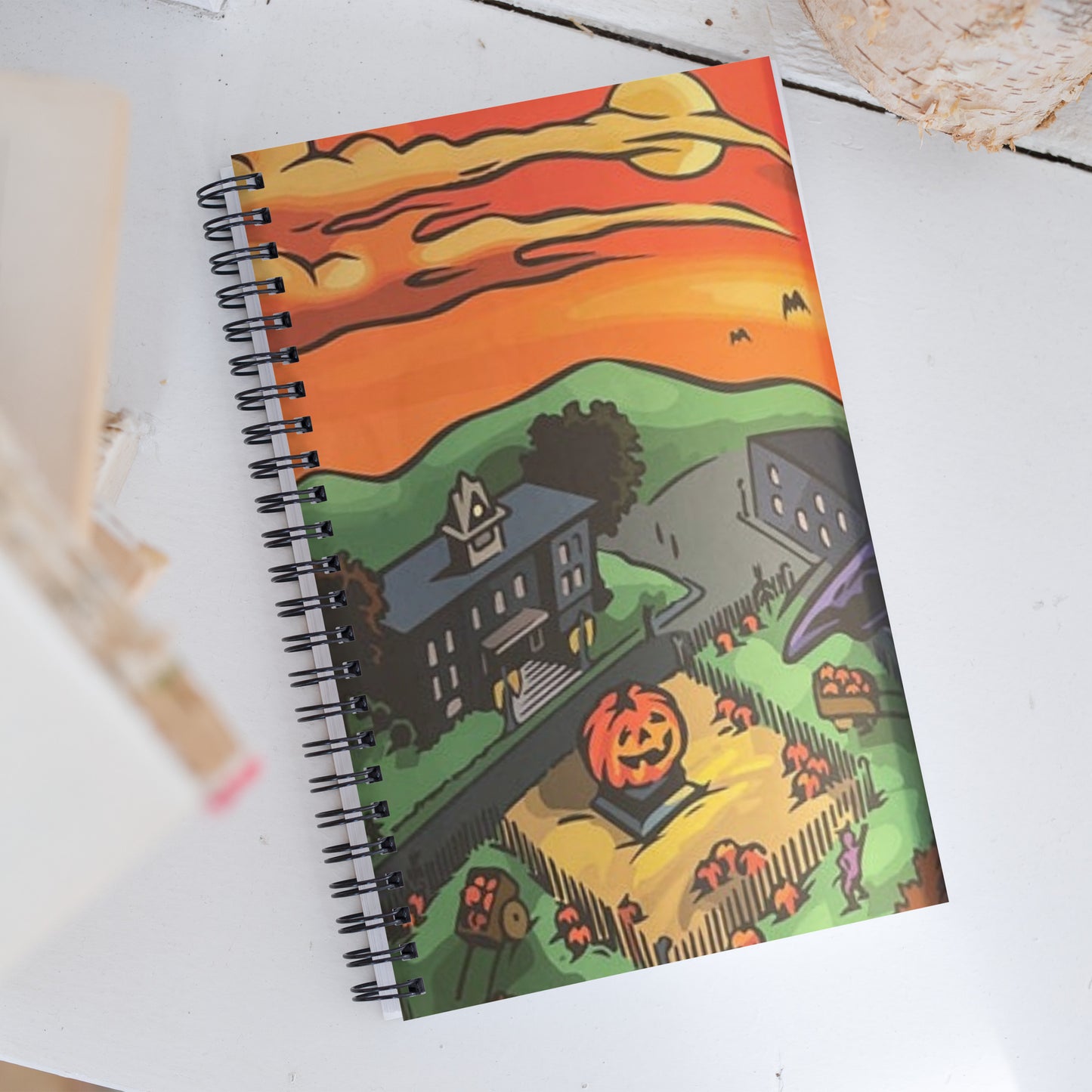 Halloween Spiral notebook