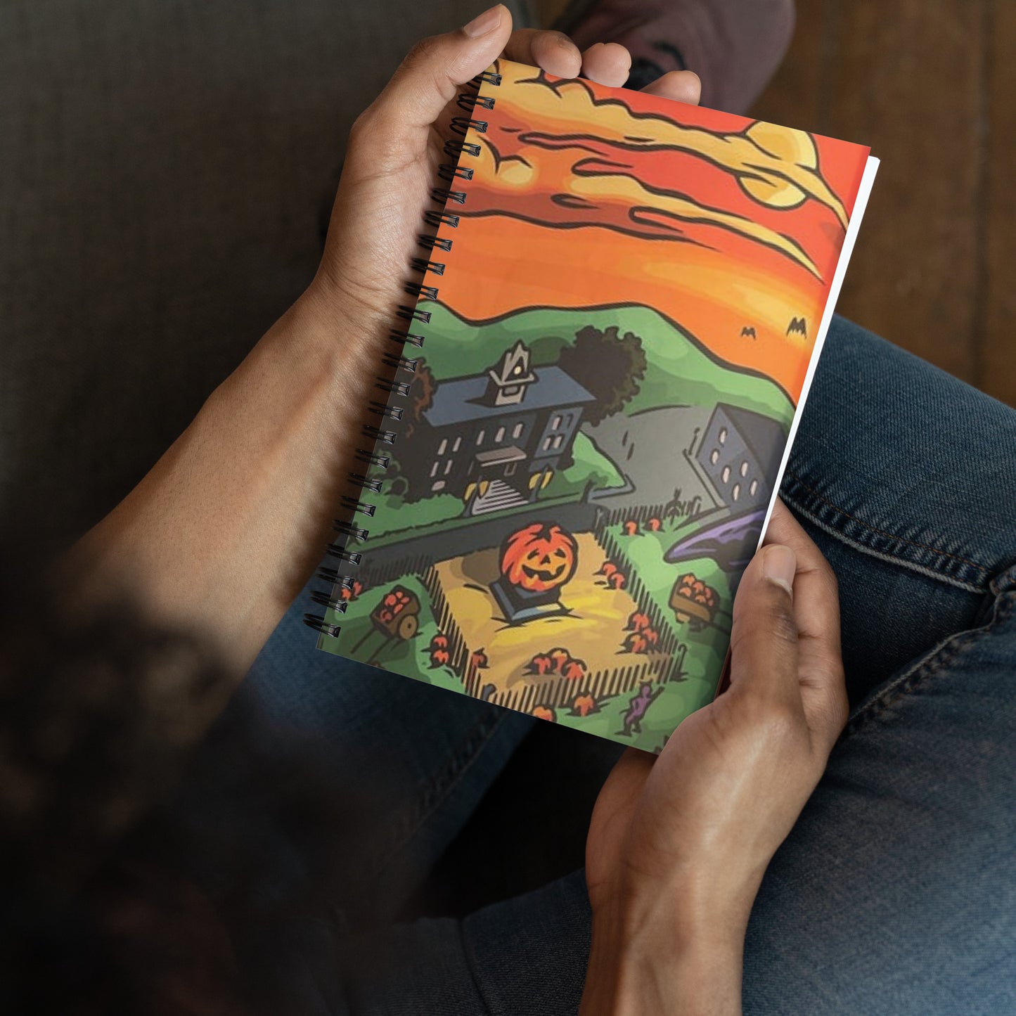 Halloween Spiral notebook