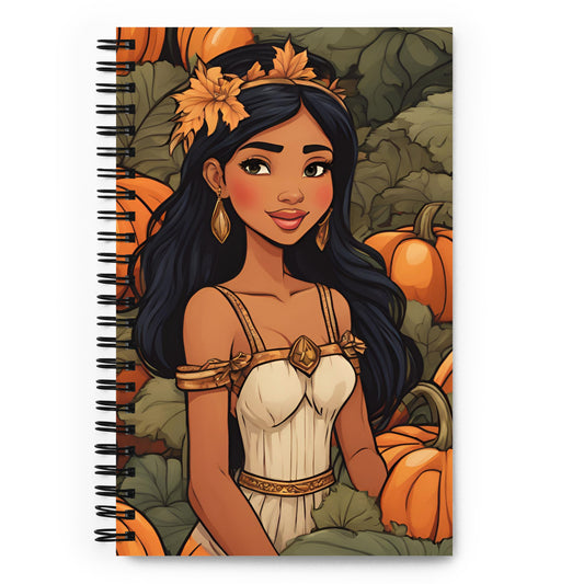Pumpkin Patch Princess 5 Spiral notebook