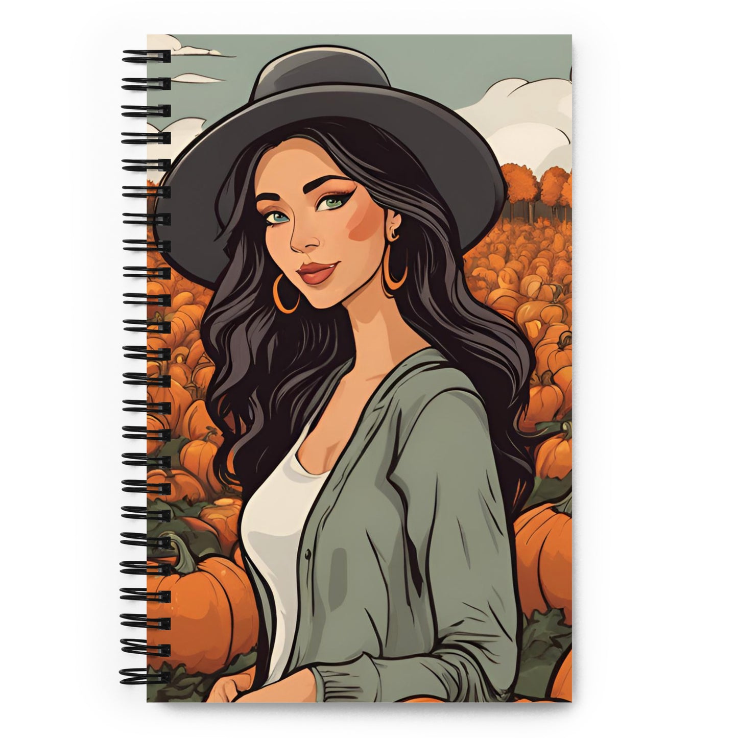 Pumpkin Patch Princess 7 Spiral notebook