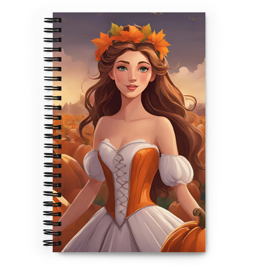 Pumpkin Patch Princess 8 Spiral notebook