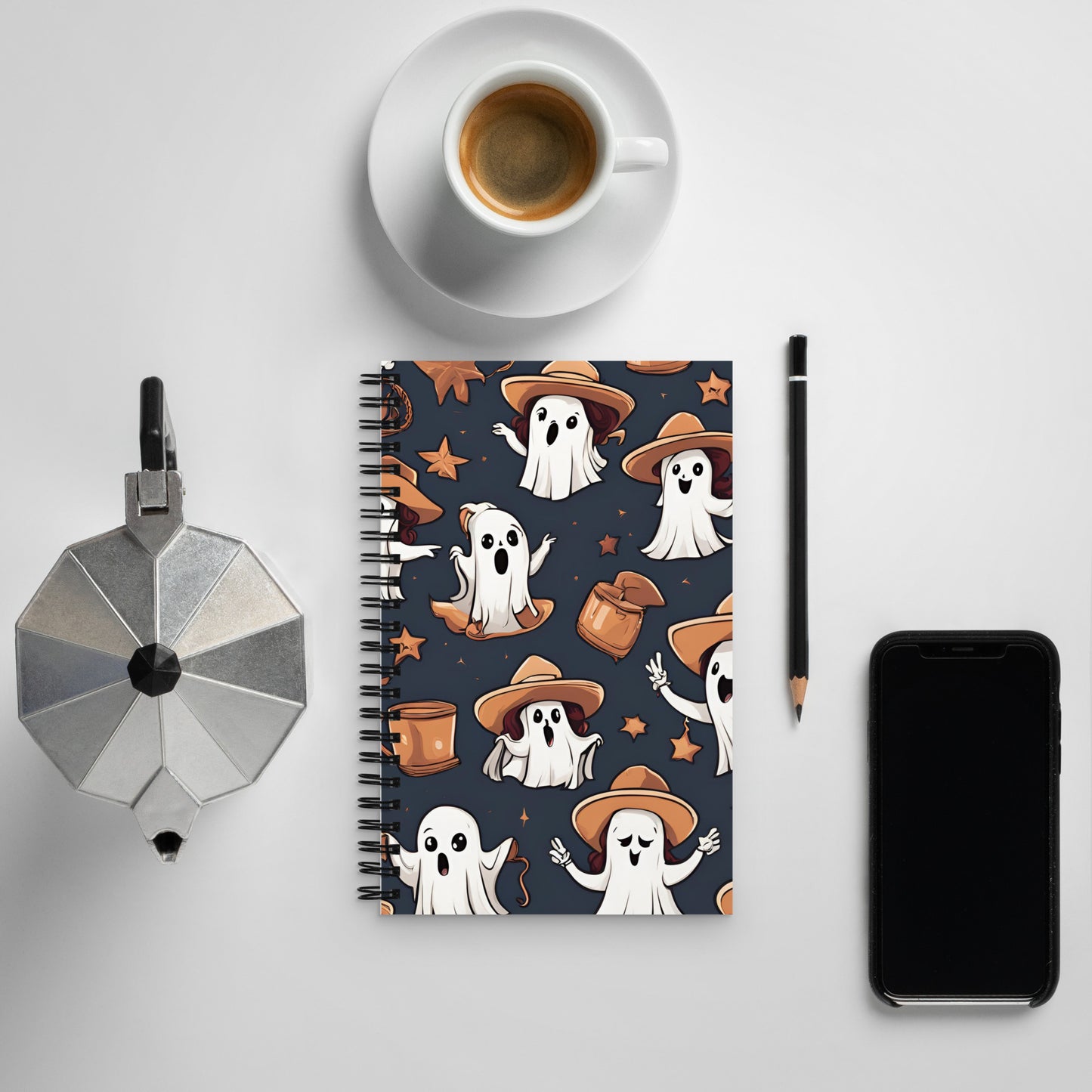 Cute Ghosts Spiral notebook