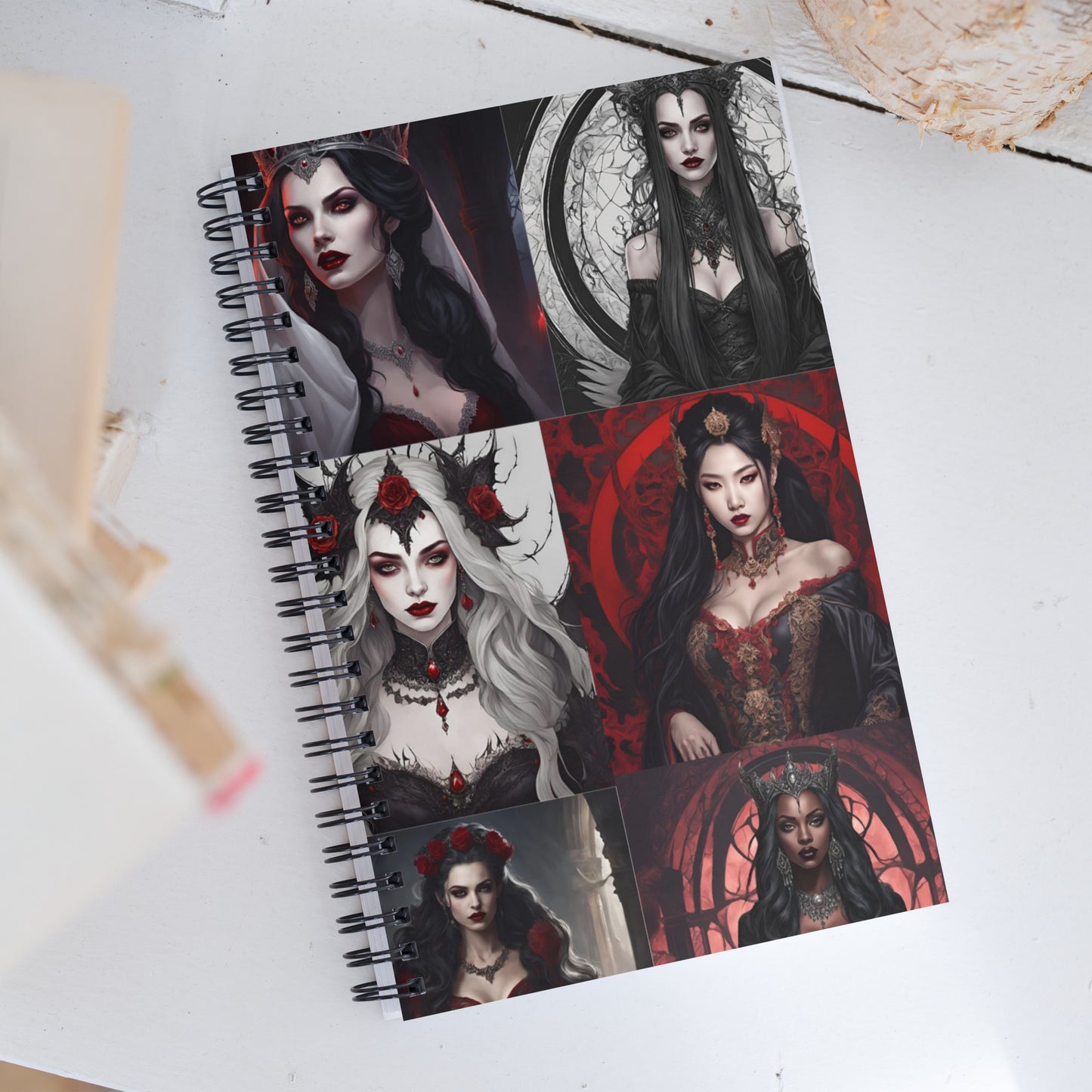 Vampire Queen Spiral notebook