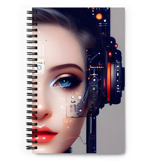 Techno Girly Spiral notebook