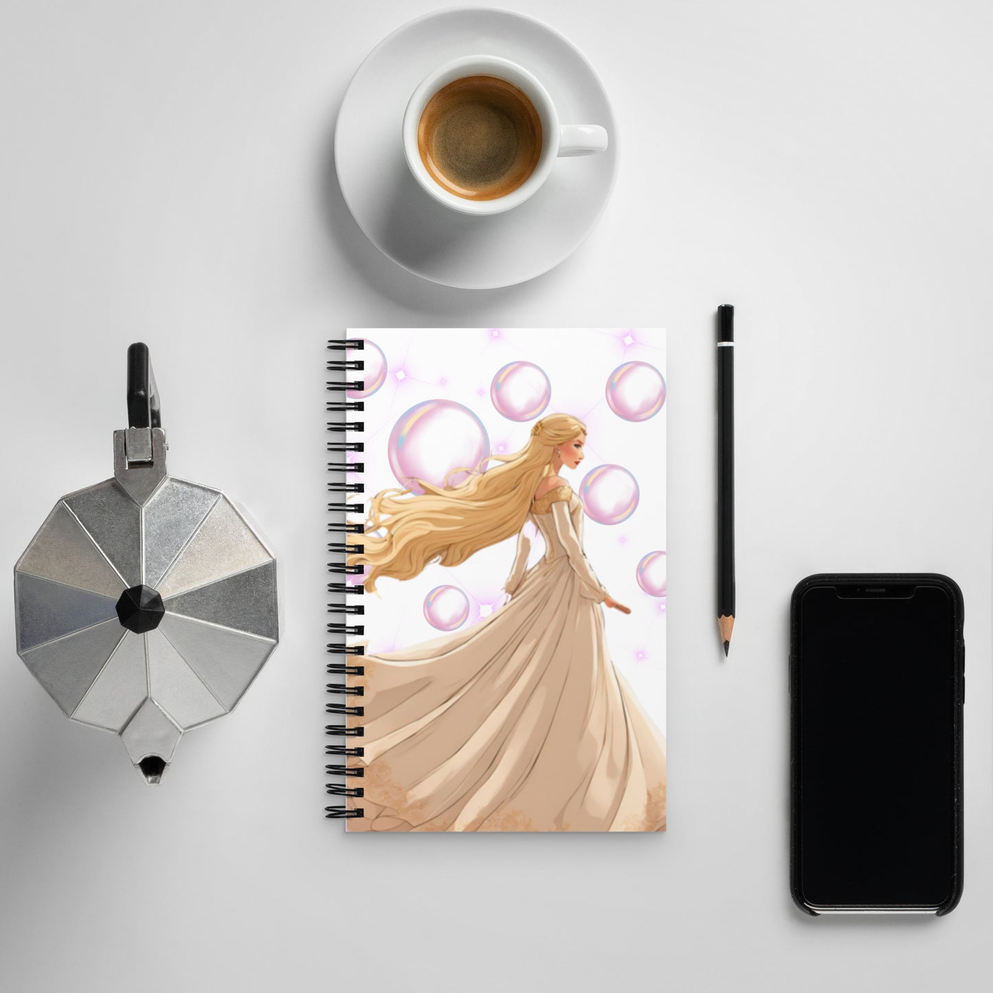 Fairy Tale Princess Spiral notebook