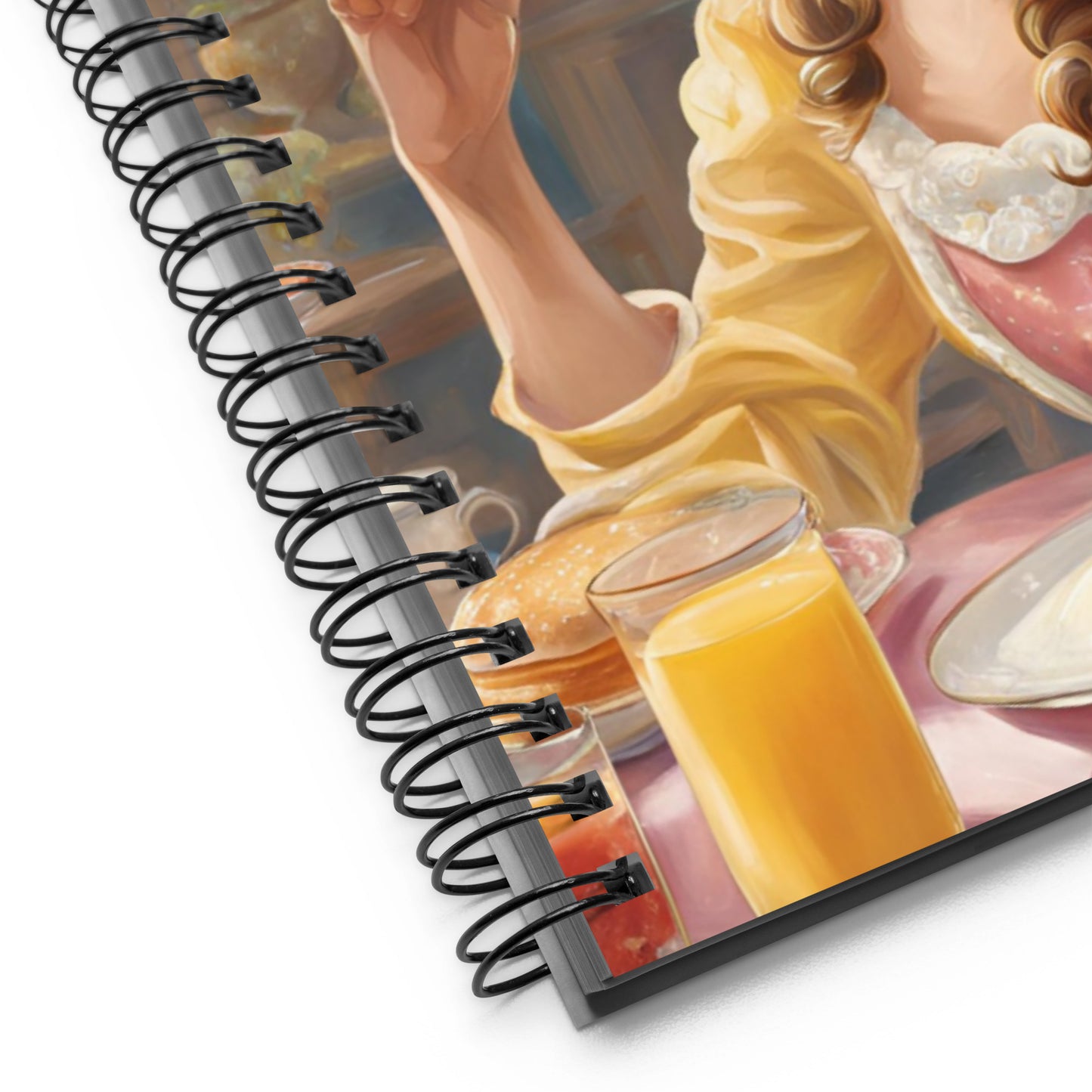 Breakfast Princess Spiral notebook