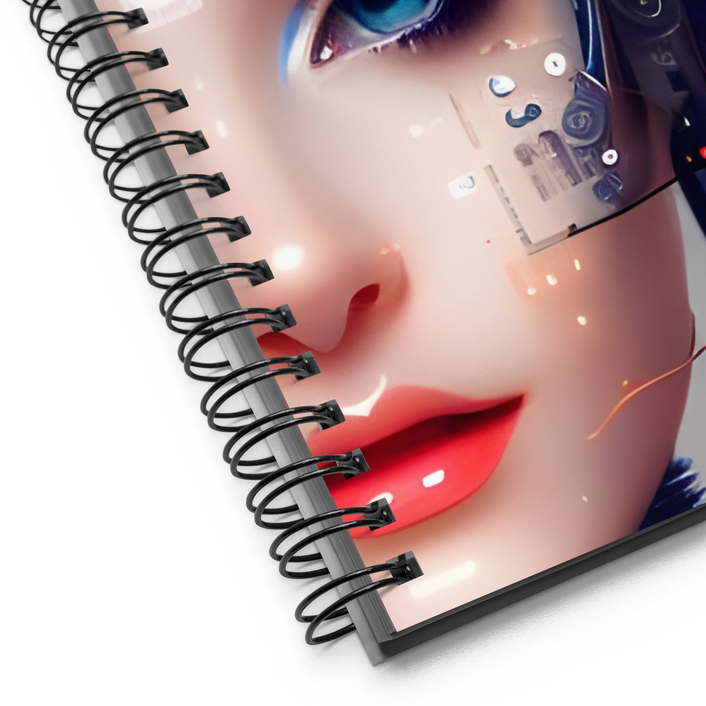 Techno Girly Spiral notebook