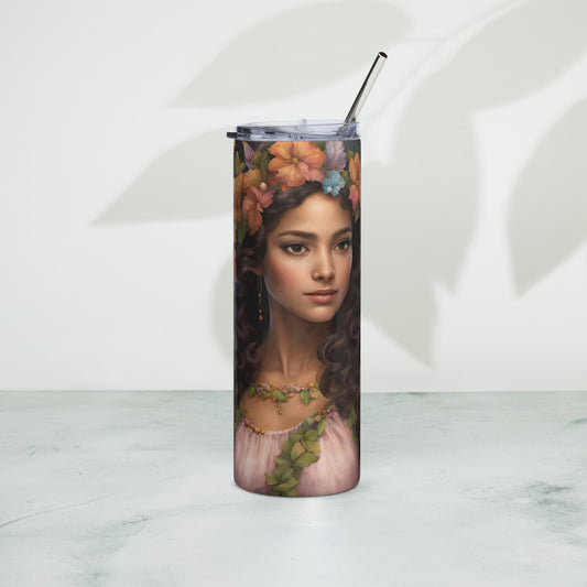 Beautiful Hispanic Fairy Stainless steel tumbler