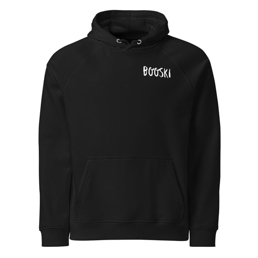 Ghost Unisex eco raglan hoodie